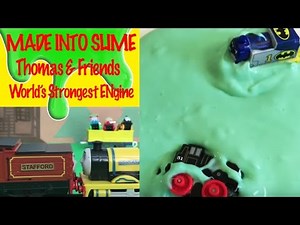 Thomas & Friends Minis Get Slimed - World Strongest Engine Thomas the Tank Engine Kids Toys