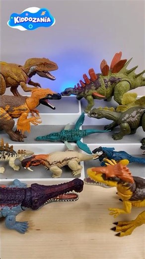 Jurassic World Action Figures | Learn Dinosaur Names with Toys