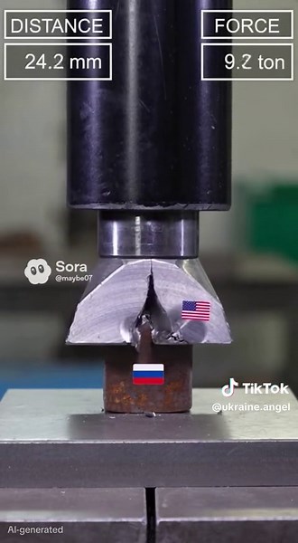 Hydraulic Press Challenges Hammer Head: A Satisfying Showdown