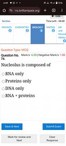 6:49c◯⋅72\%○- ms.brilliantpala.orgOOISSectionTime Left :... | Filo