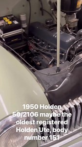 73K views · 1.3K reactions | For Sale 1950 Holden 50/2106 Ute $65000 ONO, Could be oldest registered Holden Ute in Australia, body number 151, has donor matching engine, gearbox and diff, fully restored with some minor scratches, Paint Sage Green, Drives Beautifully for more info call Nigel 0407590588 | Desert Collectors Australia | Facebook