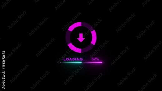 Animated of circle loading icon .Wheel loading concept icon. animated circle loading gif video icon.glowing dots spinning animation Loading wheel animation - Animated spinning load icon. 4k video