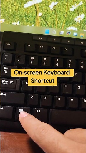 How to open On screen Keyboard #windowstips #windows #shortcuts