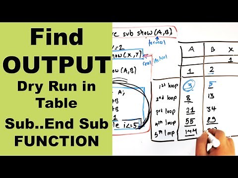 Class 10 QBASIC || Find OUTPUT of with dry run in table || Modular Programming || Readersnepal