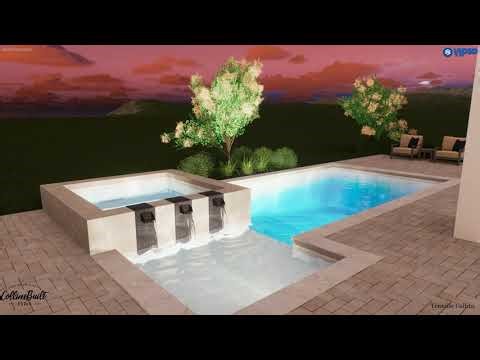 Custom Pool for the Olsen Model Residence