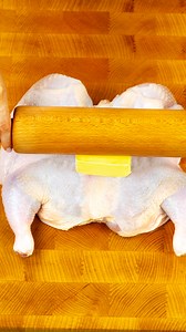 One secret and the chicken will melt in your mouth like butter! Ingredients: an entire chicken: 1 pc soft butter: 200 g (7.1 oz) lemon juice: 30 ml (1 fl oz) garlic: 20 g (0.7 oz) rosemary: 4 g (0.1 oz) parsley: 20 g (0.7 oz) salt: 4 g (0.1 oz) onion: 2 pc salt: 3 g (0.1 oz) black pepper: 3 g (0.1 oz) ground coriander: 3 g (0.1 oz) mushrooms: 200 g (7.1 oz) | Appetizing.tv