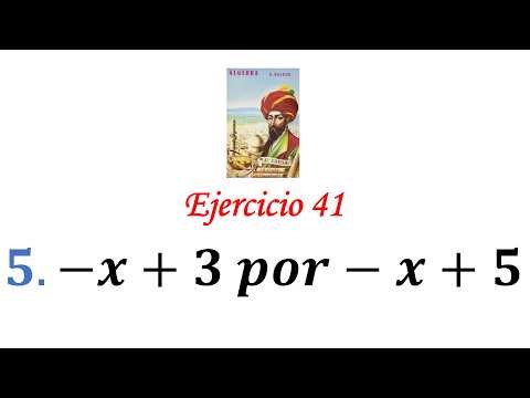 Algebra de Baldor: Ejercicio 41 - Problema 5: -x+3 por-x+5