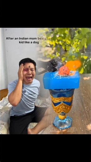 After an Indian mom beats her kid like a dog 👀🔥
