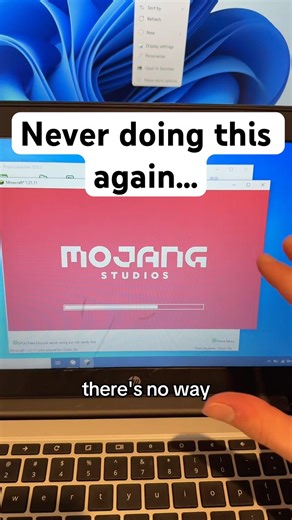 Never installing Minecraft on Chromebook again… #chromebook #windows #techtok