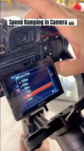 Speed Ramping in Camera 😍 #speedramping #sony #camera #videography #trending ng