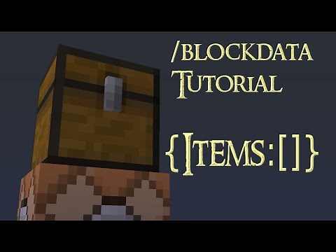 How the /blockdata command works (Basics) - Minecraft Tutorial