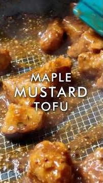Tofu Recipes - Maple Mustard Tofu 🍁