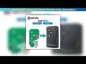Unboxing KEYYOU Circuit Board Key Card For Renault Megane 2 3 II Scenic II Grand Scenic 2003 2004 2