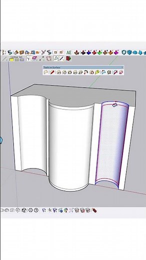 sketchup ADVANCE TIPS / HOW TO CREATE OFFSET ON CURVE FACE