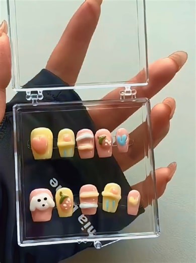 Relaxing ASMR Nail Art Tutorial with Acrylic Techniques