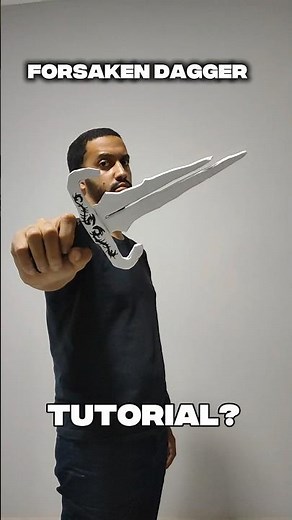 Adaga two times de papelão do forsaken,tutorial? Forsaken ghost fire dagger out of cardboard.