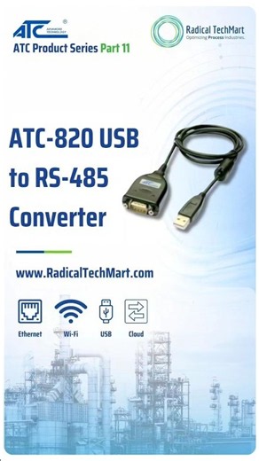 ATC-820 USB to RS-485 Converter | Read RS-485 Devices from Laptop