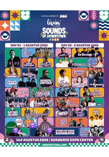 Sale of 2 Days Pass Tickets for SOD Festival