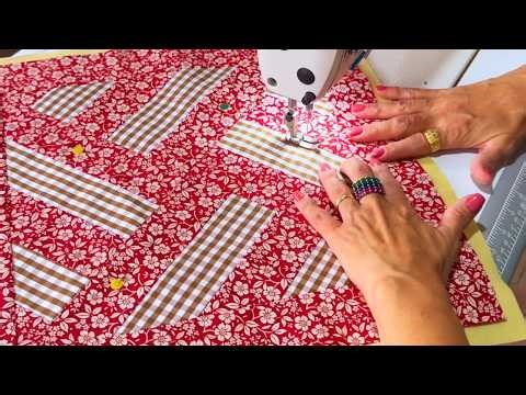 Anyone can do it! Beautiful, easy, and quick patchwork pillow cover!