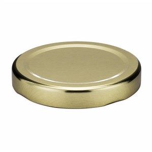 58 mm Gold Metal Lug Caps (Plastisol Liner) - X58-LUG