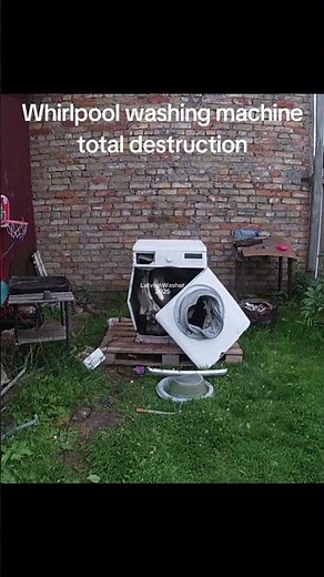 Whirlpool washing machine destruction
