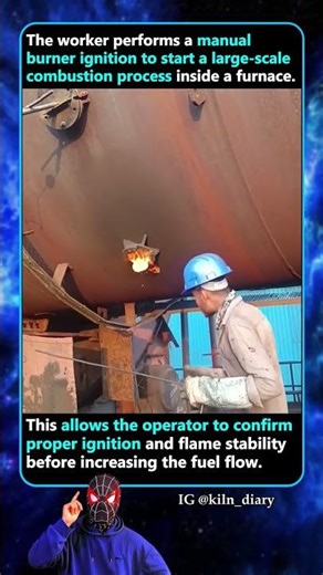 A large scale combustion process