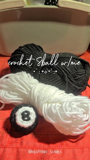 Crochet 8-Ball Keychain Tutorial