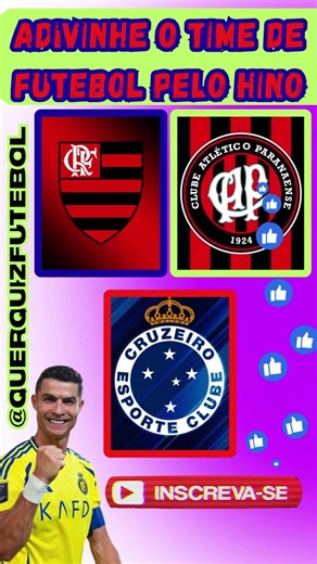 ADIVINHE O TIME DE FUTEBOL PELO HINO #shorts #futebol