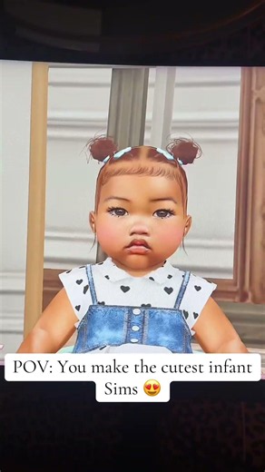 I make the cutest infant sims 😍Available for download on my patreon! #sims4 #shorts #sims4mods