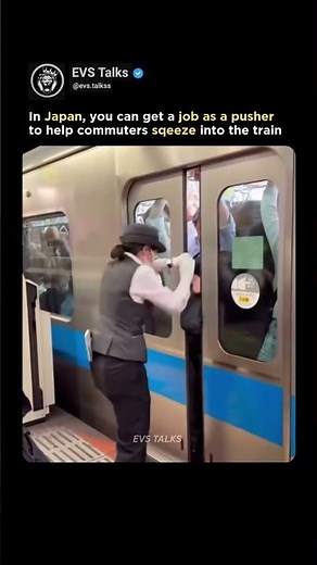 In Japan 🇯🇵 You Can Get a Job as a Train Pusher 👷🚆 | Crazy Commuter Culture!