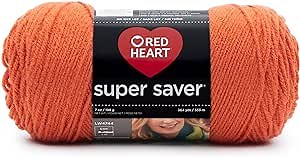 RED Heart Super Saver Yarn, Carrot