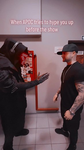 When APOC tries to hype you up before the show… #smashintopieces #apoc