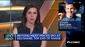 Plant-based burger company Beyond Meat set for public debut at $25 per share