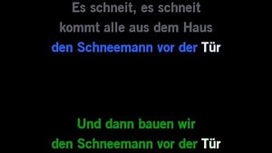 Karaoke Es schneit - Rolf Zuckowski - CDG, MP4, KFN - Karaoke Version