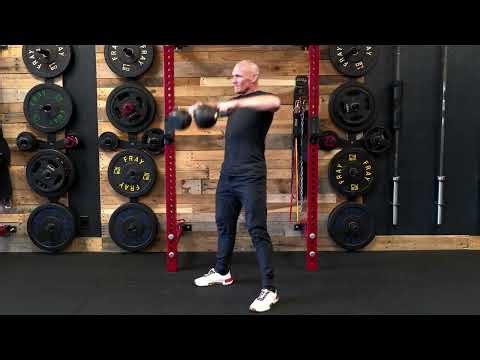 Double Arm Kettlebell High Pull