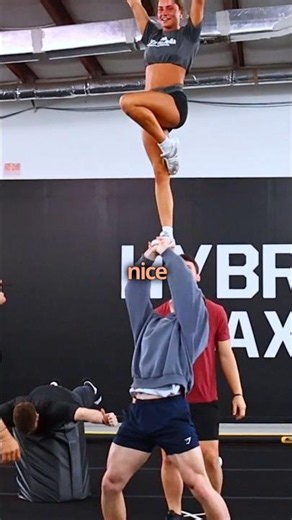 This can't be their new celebration 😂 #cheer #stunt #shorts