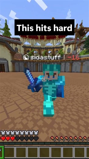 This hits hard #minecraft #shorts #mcpvp