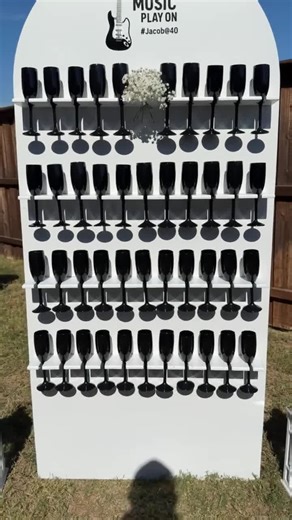 Wooden Champagne Wall – Handcrafted Champagne Display for Weddings & Events | Custom Drink Wall, Rustic Event Backdrop, Champagne Bar Decor - Etsy
