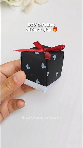 DIY Gift box without glue 🎁 #papercraft #giftideas #diygiftbox