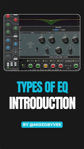 Square Wave Studios on Instagram: "Different EQs exist because they solve different problems — and create different flavors of sound. In this reel I break down the main EQ types every producer & engineer should know: 🎯 Surgical Digital EQ (like Pro-Q style EQs) – for ultra-precise cuts, fixing resonances, dynamic control. Clean. Transparent. Accurate. 🎚️ Pultec-style EQ – the famous trick: boost and cut the same frequency for bigger lows and silky highs. Pure musical tone-shaping. 🔥 AMEC / AP