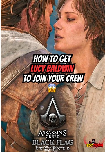 😱 Assassin’s Creed Black Flag has new characters that can join your crew and be an integral part of it! ➡️ Lucy Baldwin is a ship wright that can can join your crew fairly early on in the story. If you get her to join the crew you not only get her damage reduction when bracing for impacts but you’ll also be able to flesh out her story! 🤔 Will you have Lucy Baldwin going your crew in Assassin’s Creed Black Flag Resynced? Are you excited to see what Lucy Baldwin’s story holds? Let’s discuss Lucy