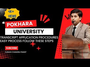 Academic Transcript,Migration/Provisional Certificate Online Application at Pokhara University 2082💥