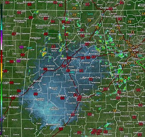 35K views · 150 reactions | 8/23, 12pm: Scattered to numerous showers have developed by midday across N & E locations of Central AL. Storms are expected to develop by this afternoon, which will feature gusty winds, heavy rainfall, & frequent cloud-to-ground lightning. Temps will rise into the upper 80s & lower 90s. | US National Weather Service Birmingham Alabama | Facebook