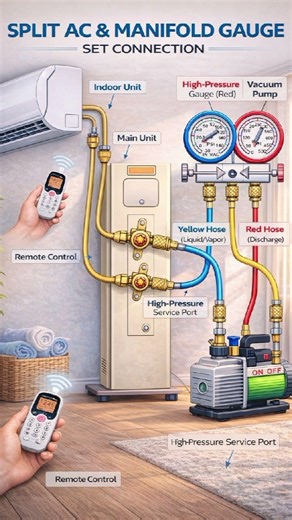 AC Installation Complete Tutorial | Indoor & Outdoor Full SetupSplit AC Installation Step by Step