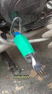 Customizing motorcycle with kitchen fork #USAConstruction #CreativeWork #BrilliantIdea | Great.DIY