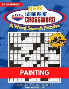 Painting Crossword Puzzles - Artistic, Creative & Engaging Large-print Crosswords for Art Lovers - Etsy