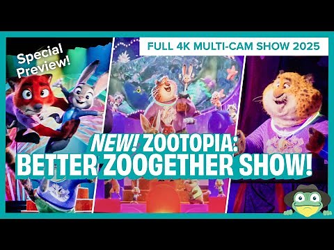 NEW Zootopia: Better Zoogether! Full 4K Multi-Cam Preview at Disney's Animal Kingdom 2025