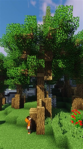 Minecraft Custom Oak Tree #Minecraft #Tree