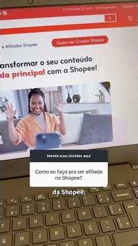 Passo a passo para se tornar afiliado Shopee de GRAÇA / #afiliadosshopee #shopeevideos #afiliados