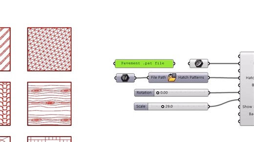 Grasshopper Hatch - PAT Files | New in Rhino 9